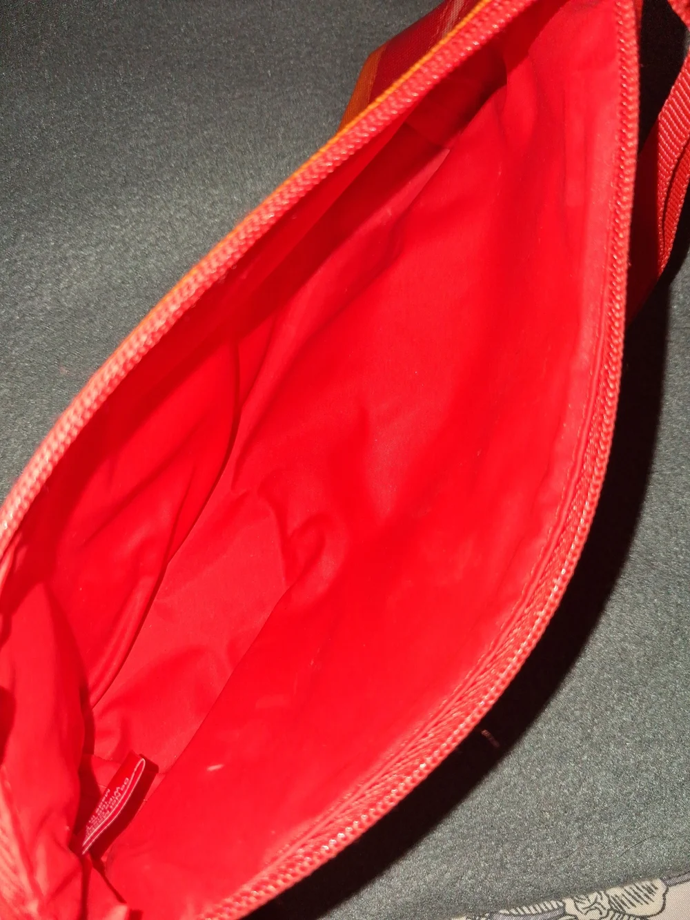Red and Orange Gradient Zip Pouch